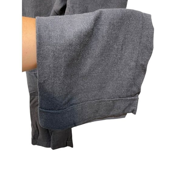 Banana Republic Martin Fit Wool Blend Pants Womens Sz 12 Black White Herringbone - Picture 6 of 7